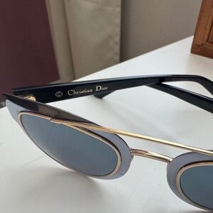 Christian Dior chrome sunglasses